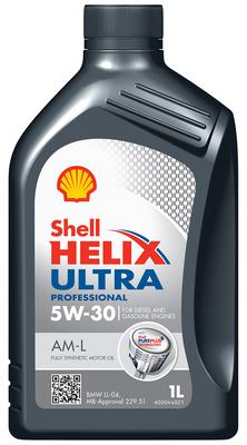SHELL 550046302 Масло Shell Helix Ultra Professional AM-L C3 5W30 мот. син. (1л)