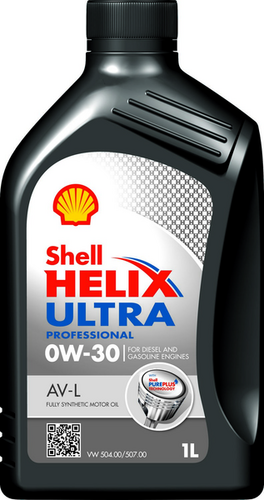 SHELL 550046303 0W30 (1L) Helix Ultra Professional AV-L масло моторн! синт. acea с3, vw 507 00,VW 504 00,Porsche