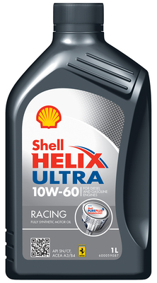 SHELL 550046314 Масло HELIX ULTRA RACING 10W-60 12x1L (550046411)