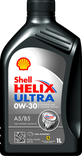 SHELL 550046659 0W30 (1L) Helix Ultra A5/B5 масло моторное! синт. API SL, ACEA A5/B5