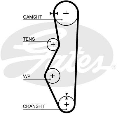 GATES 5521XS Ремень ГРМ