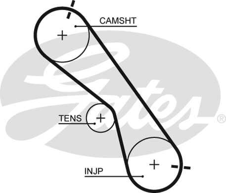GATES 5560XS Ремень ГРМ