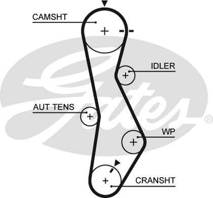GATES 5579XS Ремень ГРМ
