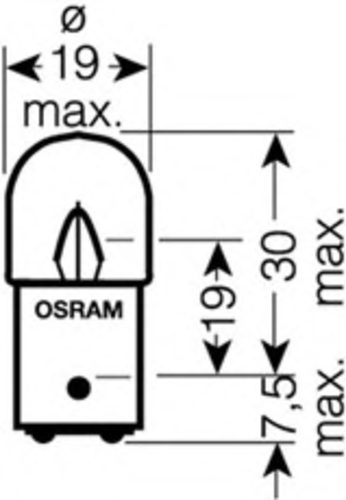 OSRAM 5626 Лампа ORIGINAL LINE! 1шт. (R5W) 24V 5W BA15d качество ориг. з/ч (ОЕМ)