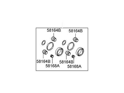 HYUNDAIKIA 5830328A00 Ремкомплект, тормозной суппорт