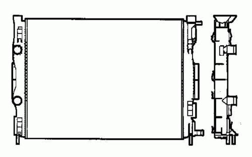 NRF 58327 Радиатор охлаждения двигателя