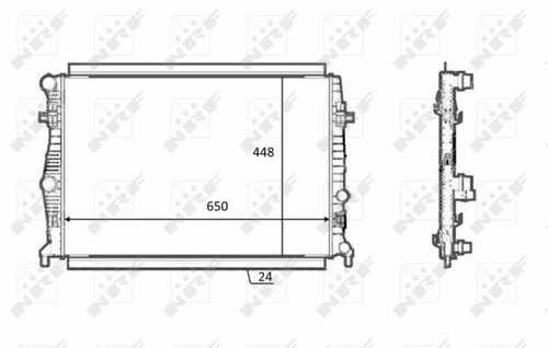 NRF 58398 Радиатор, охлаждение двигателя VW Golf 1.2 TSi 08-2012>