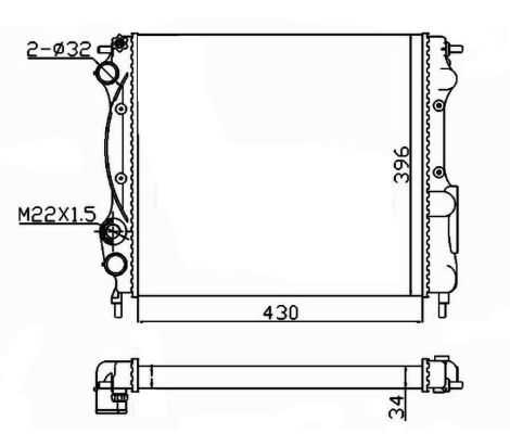 NRF 58934A Радиатор Ren