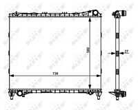 NRF 59174 Радиатор системы охлаждения! Land Rover Range Rover 3.0D 14>