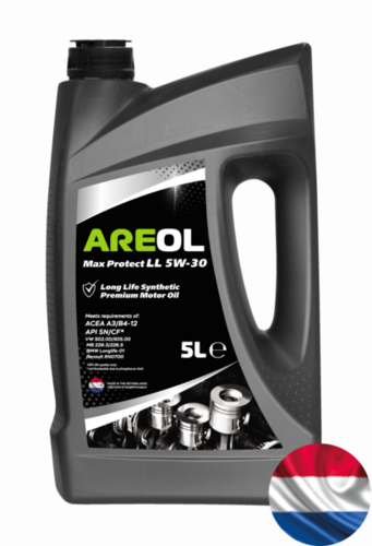 AREOL 5W30AR014 Max Protect LL 5W-30 (5L) масло моторное! синт. ACEA A3/B4, API SN/CF, MB 229.3/226.5