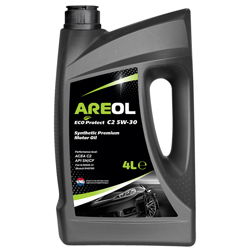 AREOL 5W30AR070 ECO Protect C2 5W30 (4L) масло моторное! синт. ACEA C2, API SN/CF, Fiat 9.55535-S1
