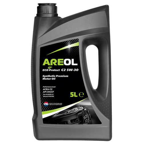 AREOL 5W30AR071 ECO Protect C2 5W30 (5L) масло моторное! синт. ACEA C2, API SN/CF, Fiat 9.55535-S1