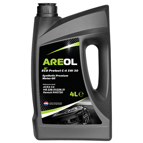 AREOL 5W30AR124 ECO Protect C-4 5W30 (4L) масло моторное! синт. ACEA C4, Renault RN0720, MB 229.51/226.51