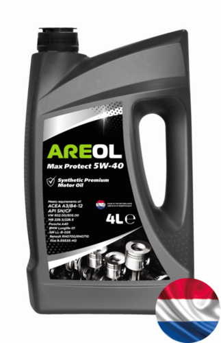 AREOL 5W40AR010 Max Protect 5W-40 (4L) масло моторное! синт. ACEA A3/B4, API SN/CF, VW 502.00/505.00,MB 229.3