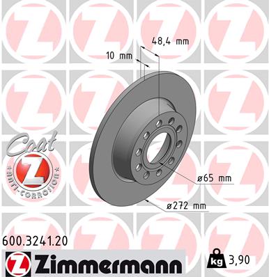 ZIMMERMANN 600.3241.20 Тормозной диск