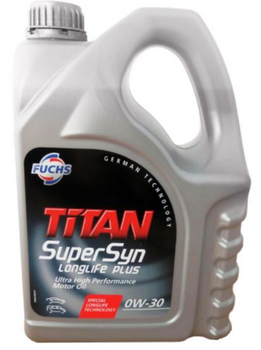 FUCHS 600640927 TITAN Supersyn LONGLIFE PLUS 0W30 (4L) масло мот.! VW 503 00/506 00/506 01, ACEA A5/B5