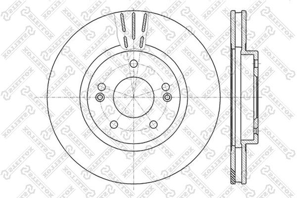 STELLOX 6020-3415V-SX Диск тормозной