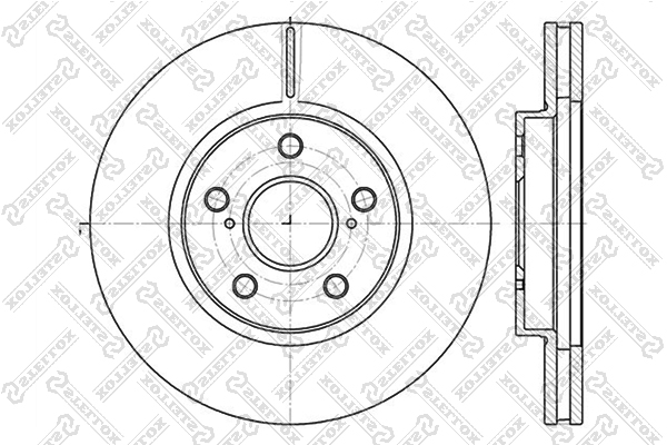 STELLOX 6020-4592V-SX Диск тормозной передний! Toyota Camry 2.4/3.0 V6 01>