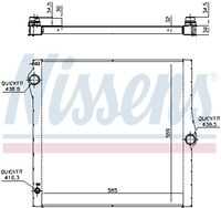 NISSENS 60825 Радиатор, охлаждение двигателя