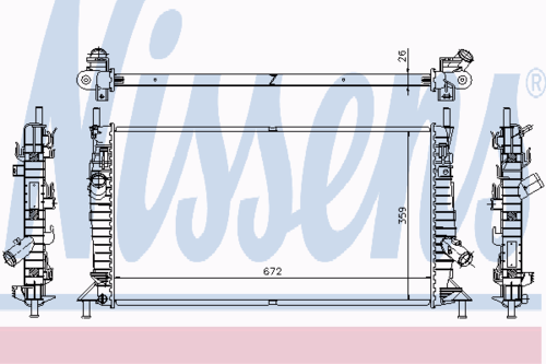 NISSENS 62017A Радиатор, охлаждение двигателя