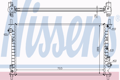 NISSENS 62021A Радиатор, охлаждение двигателя
