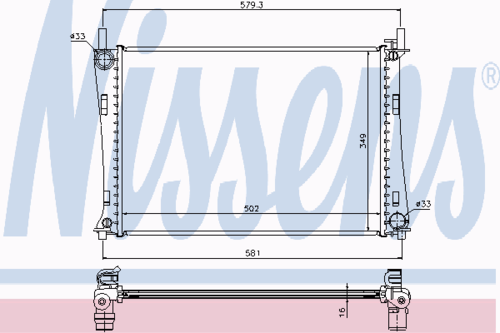 NISSENS 62028A Радиатор, охлаждение двигателя
