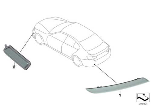 BMW 63147301188 Отражатель п зд 3' F30, F35, 4' F32, F33