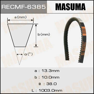 MASUMA 6385 Ремень! клиновый 13x1003MAN,MB,DAF,SCANIA,IVECO,KASSBOHRER, Audi 100 <91,VW Passat <88