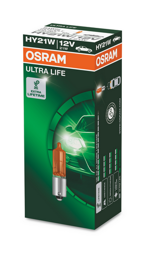 OSRAM 64137ULT Лампа ULTRA LIFE! 1шт. (HY21W) 12V 21W BAW9s ув. срок службы до 4х раз