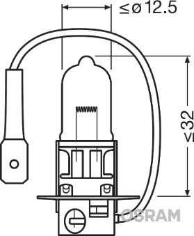 OSRAM 64151 Лампа накаливания, основная фара