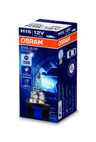 OSRAM 64176CBI Лампа COOL BLUE INTENSE! 1шт. (H15) 12V 15/55W PGJ23t-1 цвет. темп. 4200К