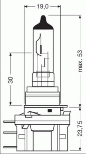 OSRAM 64176 Лампа накаливания, фара дальнего света