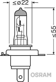 OSRAM 64193CLC Лампа галогеновая H4