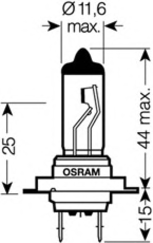 OSRAM 64210-01B Лампа накаливания, фара дальнего света