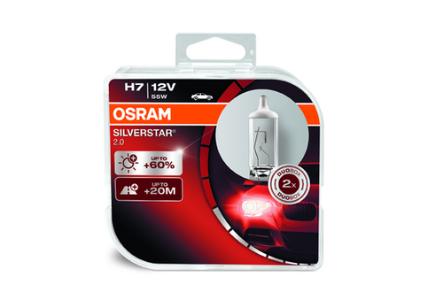 OSRAM 64210SV2 Лампа! (H7) 12V 55W PX26D Silverstar 2.0 +60% мощности света