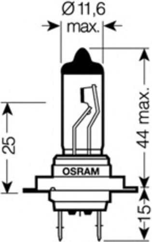 OSRAM 64210 Лампа ближнего света н7 12V 55W / AUDI,FORD,OPEL,SEAT,SKODA,VW
