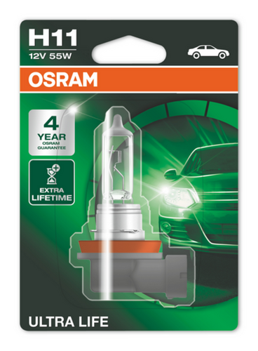 OSRAM 64211ULT Лампа ULTRA LIFE! 1шт. (H11) 12V 55W PGJ19-2 ув. срок службы до 4х раз