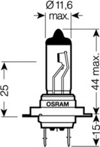 OSRAM 64215 Лампа накаливания, фара дальнего света