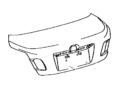 TOYOTA 64401-33400 PANEL SUB-ASSY, LUGG