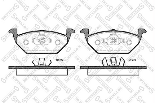 STELLOX 644 020B-SX Комплект тормозных колодок, дисковый тормоз