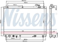 NISSENS 64659 Радиатор системы охлаждения! Lexus RX300 3.0i 00-03