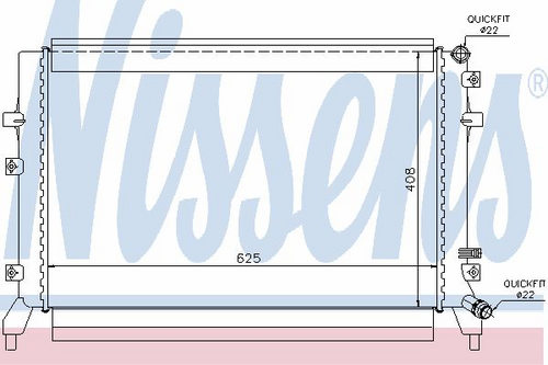NISSENS 65294 Радиатор системы охлаждения! Audi A3, Skoda Octavia, VW Golf V/VI 1.4TSi/TFSi 07>