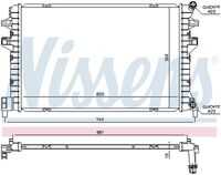 NISSENS 65306 Радиатор системы охлаждения! Audi A3, Seat Leon, VW Golf 1.0-1.4TSI/1.6-2.0TDi 12>