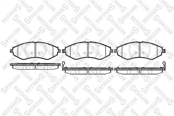 STELLOX 656022_SX Колодки дисковые передние