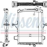 NISSENS 65624 Основной радиатор двигателя