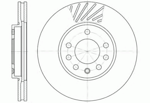 REMSA 6584.10 Диск тормозной передний! Opel Astra 1.6-2.2TD 97>