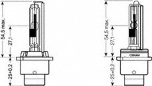 OSRAM 66250 Лампа накаливания, основная фара