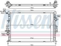 NISSENS 66862 Радиатор, охлаждение двигателя