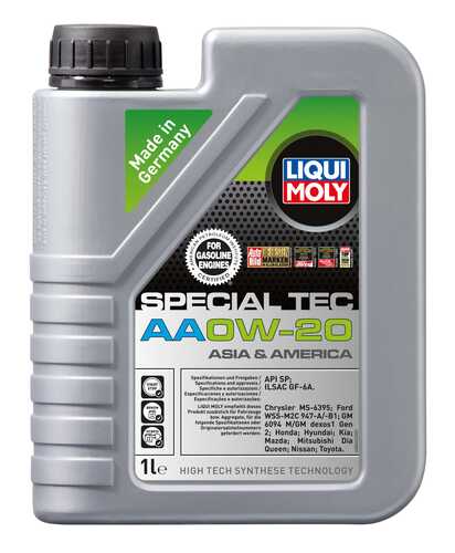 LIQUIMOLY 6738 Масло моторное синтетическое LIQUI MOLY Special Tec AA 0W20, 1 л.8065;LiquiMoly нс-синт. мот. масло Special Tec AA 0W-20 SP GF-6A (1л)