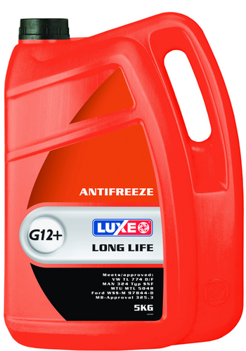 LUXE 673 Антифриз -40 LONG LIFE G12+ /КРАСНЫЙ/ 5КГ (4ШТ)